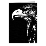 Golden Eagle Portrait in Black and White