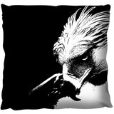 Phillipines Eagle Portrait in Black and White