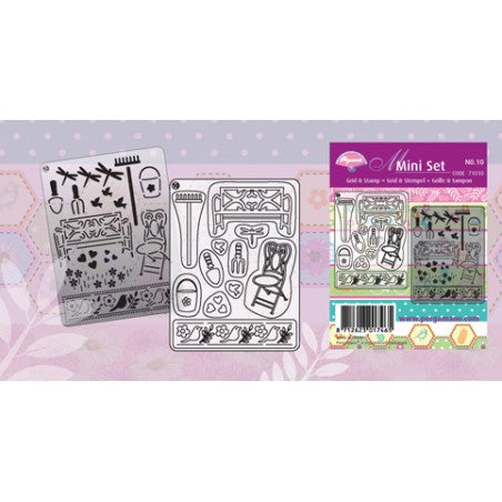 Pergamano Grid and Stamp Min Sets