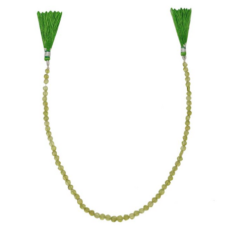 Peridot Graduated Irregular Plain Puffy Coin Beads