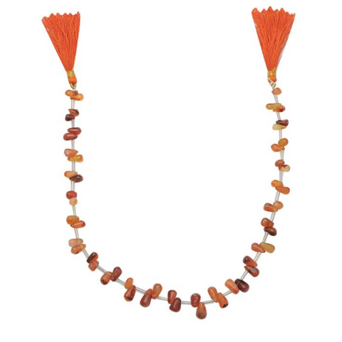 Carnelian Graduated Irregular Plain Drops