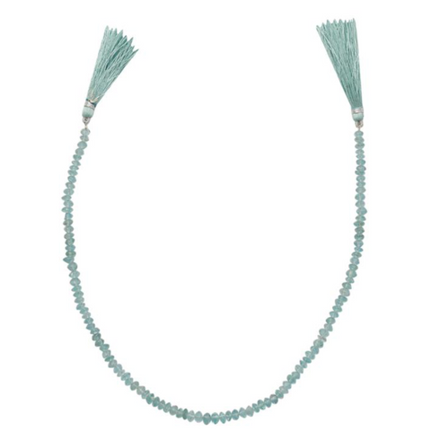 Sky Blue Apatite Graduated Plain Bicones