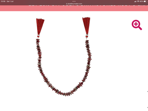 Red Garnet Graduated Plain Marquises
