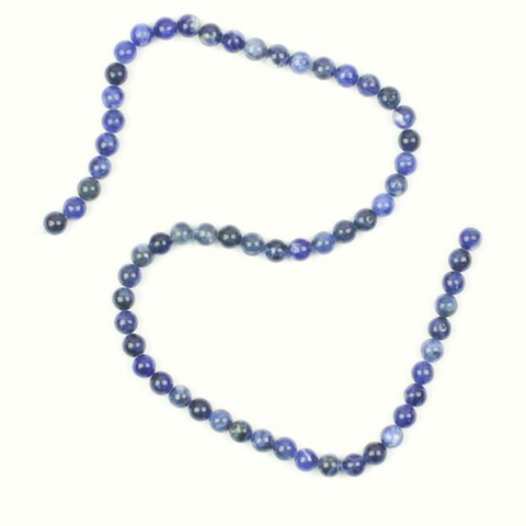 Sodalite Plain Rounds - 6mm