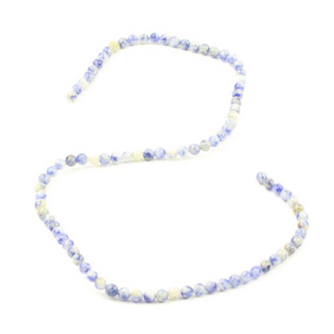 Sodalite Plain Rounds - 4mm