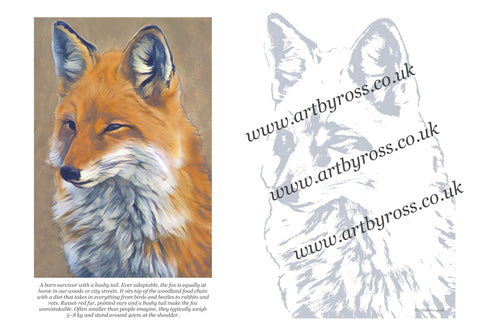 Fox Colouring Page