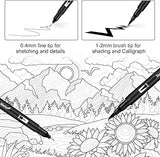 Black Dual Tip Marker
