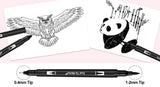 Black Dual Tip Marker
