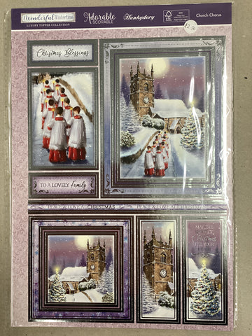 Hunkydory - Luxury Die Cut Decoupage Sheets - Wonderful Wintertime