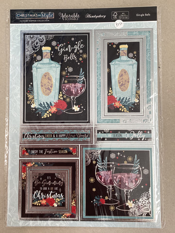 Hunkydory - Luxury Die Cut Decoupage Sheets - Christmas in Style
