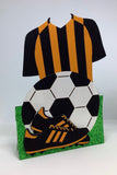 Football Card - Orange and Black (Wolves) Digital Cardmaking Download