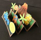 Dinosaurs Stepper Card Digital Cardmaking Download