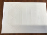 Set of A4 Die Cut Backgrounds and Frames