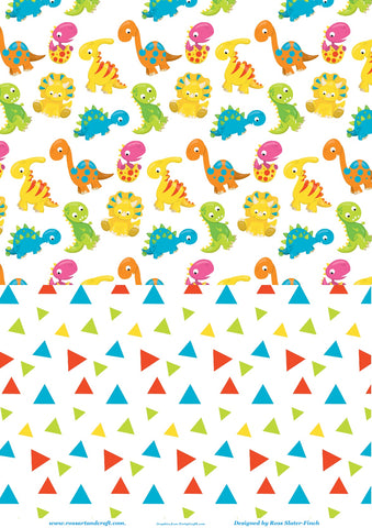 Dinosaurs Background Paper Digital Cardmaking Download