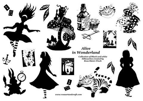 Alice in Wonderland Sticker Sheet