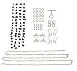 Gemstone and Silver Plated Copper Jewellery Making Kits
