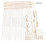 Jewellery Makers Essential Findings Packs - Rose Gold & Antique Bronze
