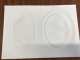 Set of A4 Die Cut Backgrounds and Frames