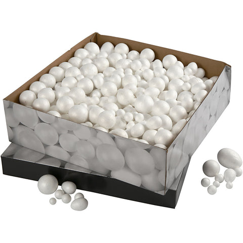 Polystyrene Balls and Eggs