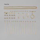 Jewellery Makers Essential Findings Packs - Gold