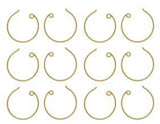 Plated Copper Earring Findings and Wine Glass Hoops