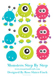 Monsters Digital Cardmaking Download Kit