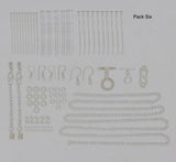 Jewellery Makers Essential Findings Packs - Silver