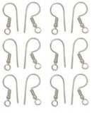 Plated Copper Earring Findings and Wine Glass Hoops