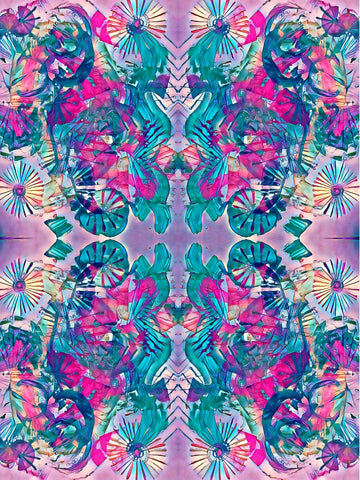 Abstract Pattern Pink and Turquoise