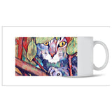Grey Tabby Cat up in the Tree