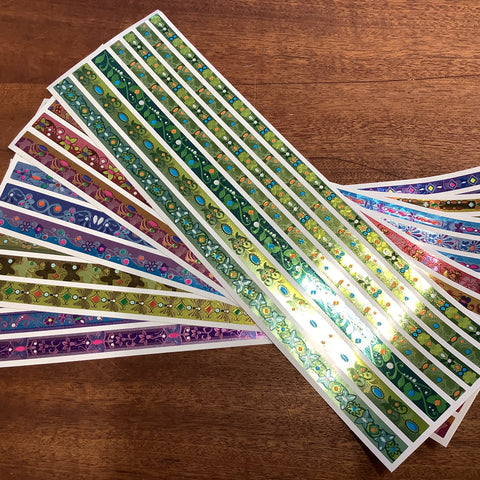 Foiled Border Stickers