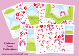 Unicorn Love Digital Cardmaking Download Kit