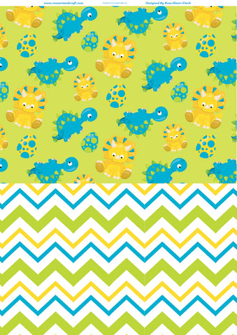 Dinosaurs Background Paper Digital Cardmaking Download