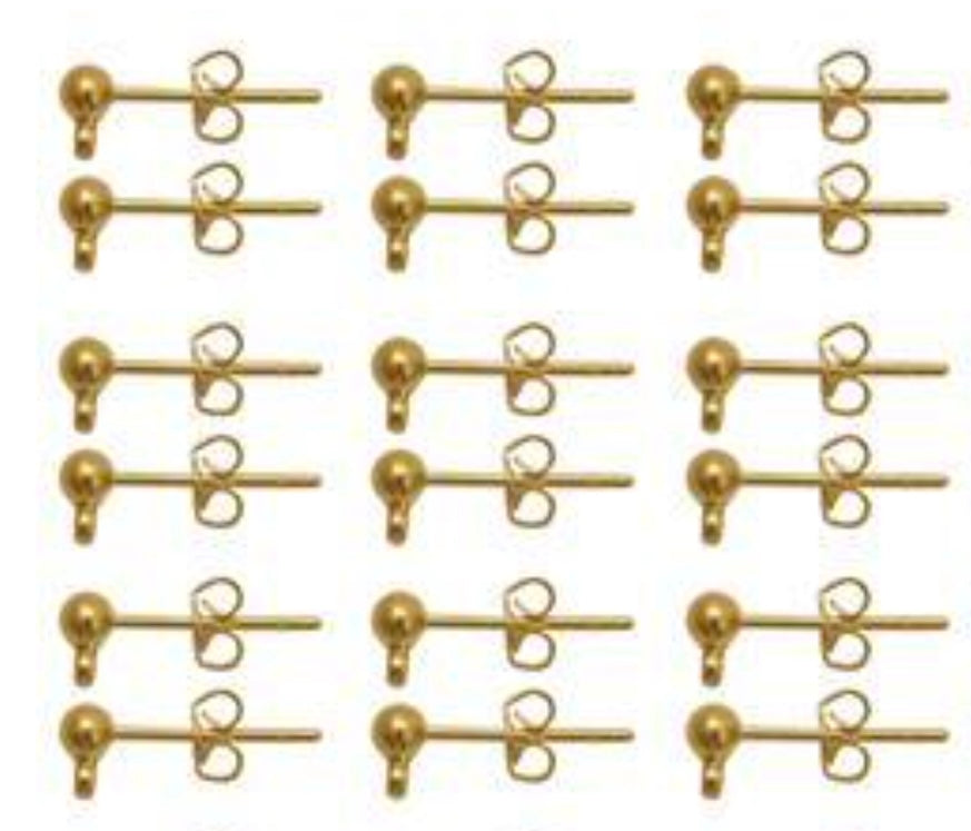 Plated Copper Earring Findings and Wine Glass Hoops – Ross Art and