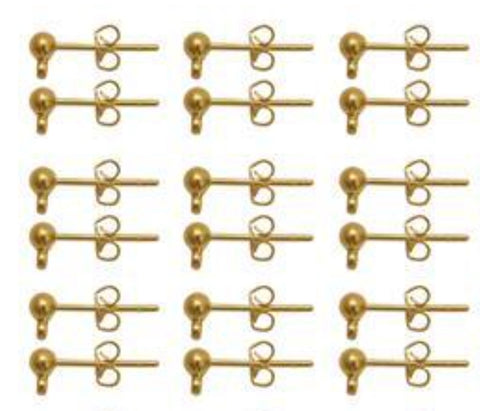 Plated Copper Earring Findings and Wine Glass Hoops