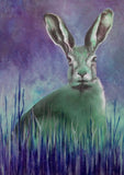 March Hare in Blue