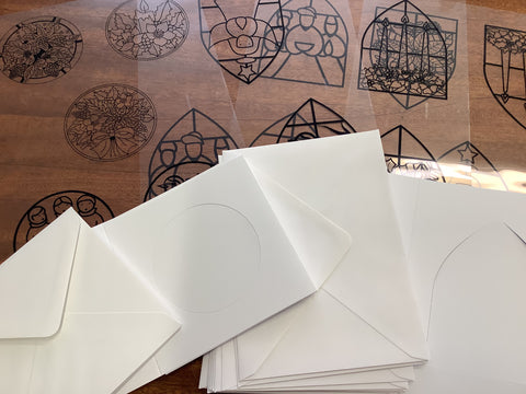Glass Painting Card Kit