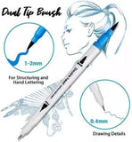 Dual Tip Brush Pens