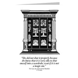 Wardrobe into Narnia