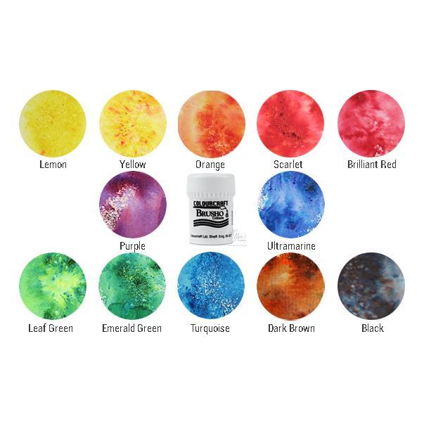 Colorfin Brusho Crystal Colour 15G Ultramarine, Acrylic, Multicolour,  3.04x3.04x5.08 cm