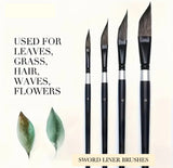 Sword Liner Style Paintbrushes