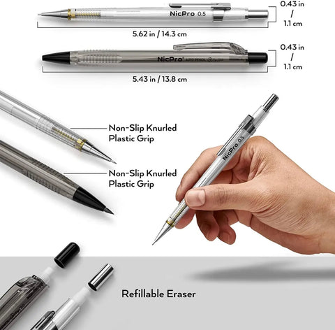 NicPro Mechanical Pencils, Leads and Erasers – Ross Art and Craft