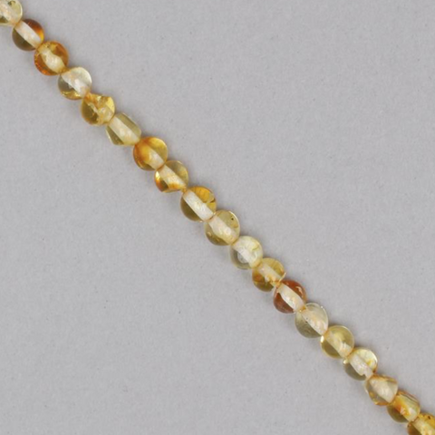 Honey Amber Small Round Beads - 5mm