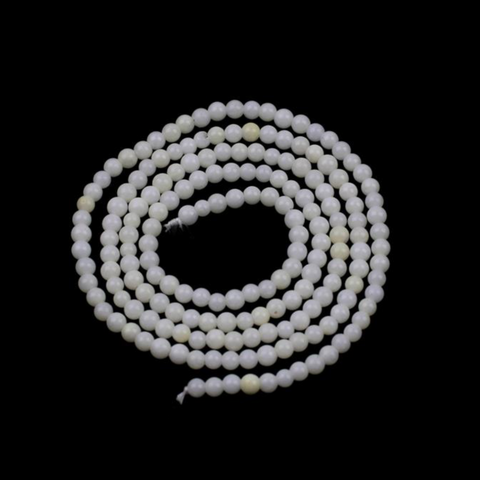 White Coral Plain Rounds - 2mm