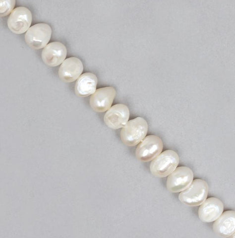 Freshwater Cultured Baroque Pearls - White