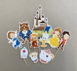 Beauty and The Beast Cake Topper