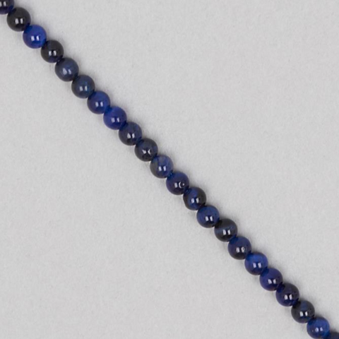 Blue Tigers Eye Plain Rounds - 4mm