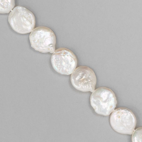 Freshwater Cultured Pearl Coins - White