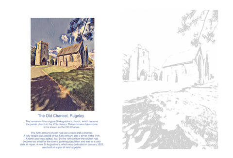 The Old Chancel, Rugeley Colouring Page Digital Download