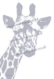 Giraffe Colouring Page Digital Download